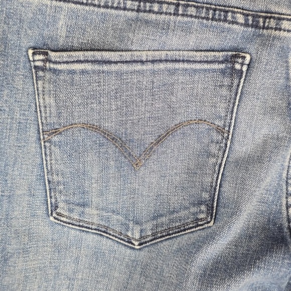 Levi's Mid Rise Skinny Boot Jeans Size‎ 8M Blue Denim Light Wear - Picture 13 of 16